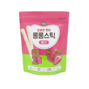 (10+1) [오가닉스토리] 달콤한 현미 롱롱스틱 딸기 30g